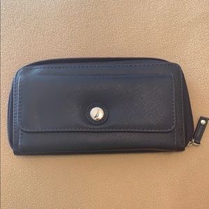 Nautica Navy Blue Leather Wallet - Multiple Slots